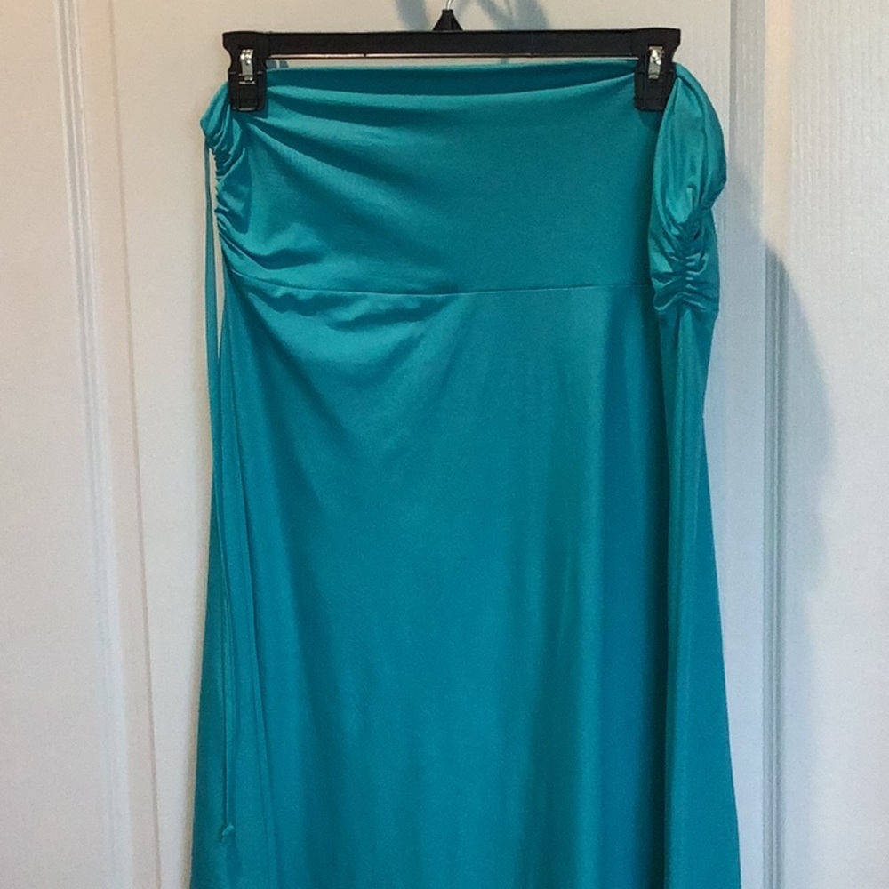 Reel Legends aqua convertible dress/ maxi skirt.